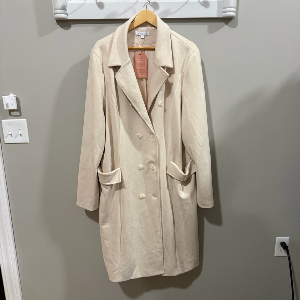 Ivy City Co 3XL Women’s Cream Pea Coat